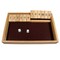 WE Games 12 Number Shut the Box Board Game, Natural Wood, 13.5 in.